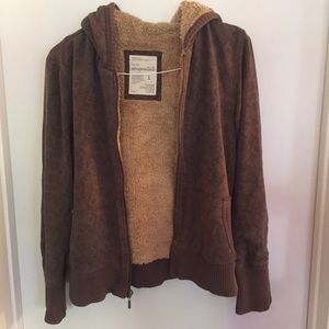 Aeropostale faux fur lined hoodie